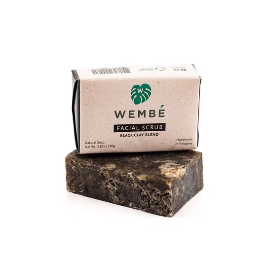 Gesichtspeeling Schwarze Tonmischung